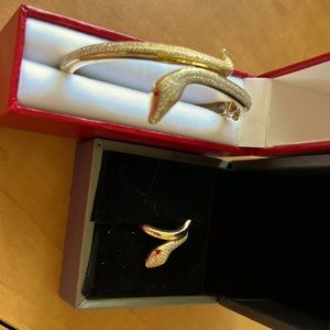 New Snake Bracelet and matching Ring.